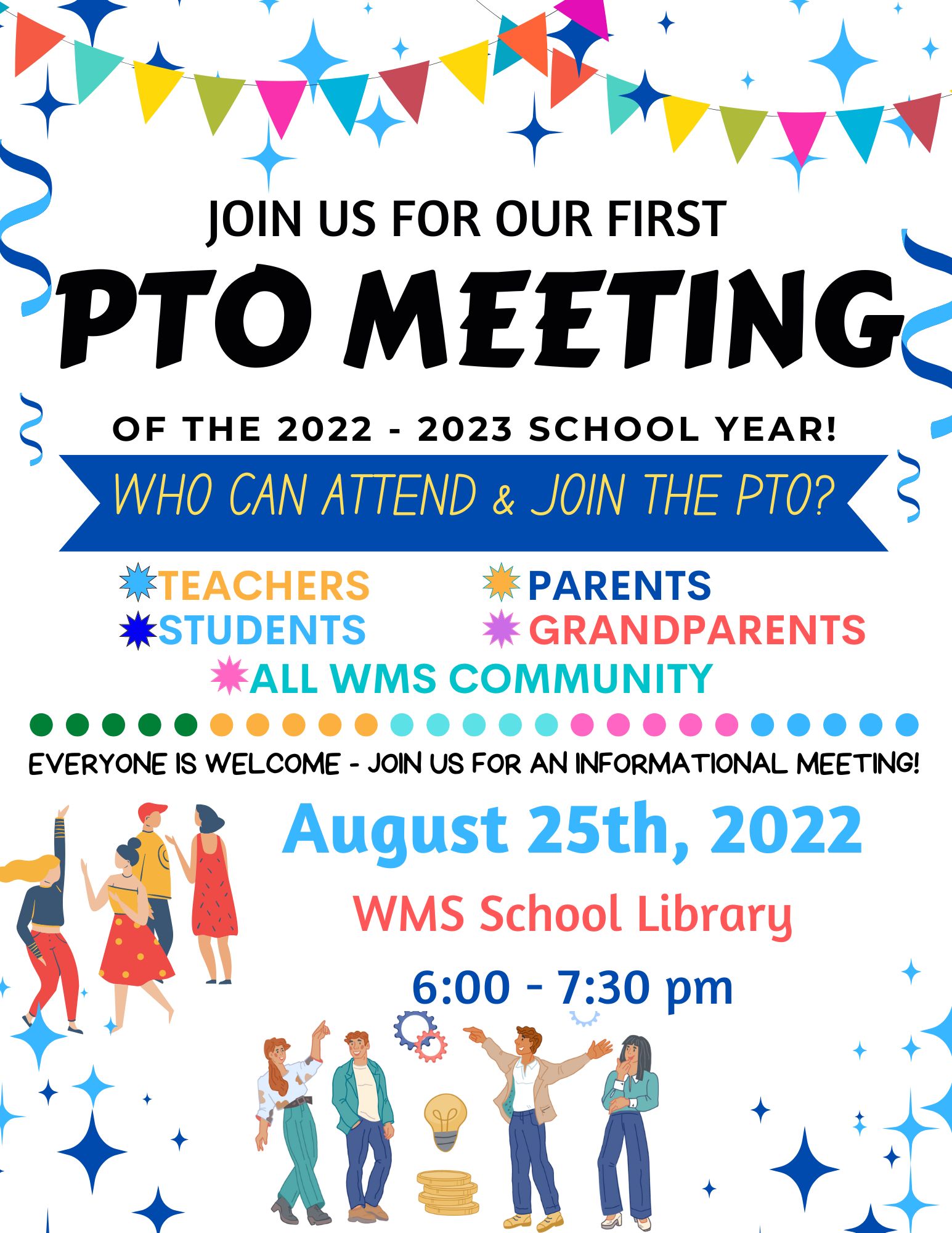 Wauconda Middle School PTO » PTO MEETINGS